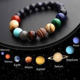 Solar System Natural Stone Charming Bracelet